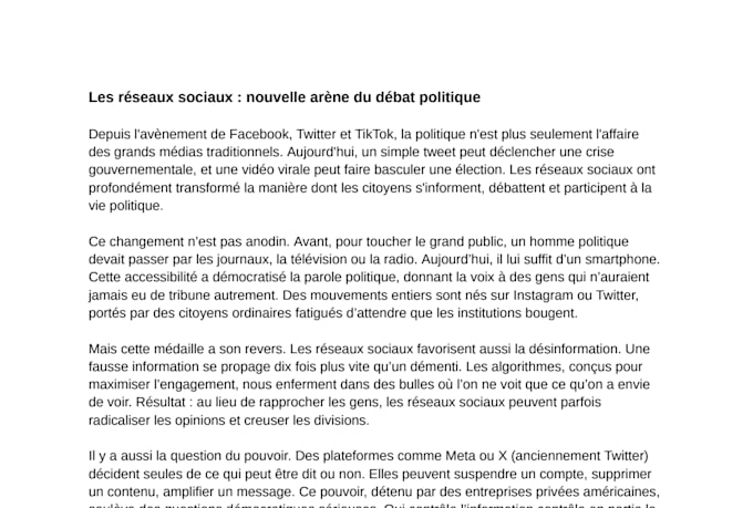 write professional french articles and blog posts